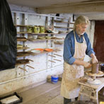 Geoff Fuller at work in his workshop 2017